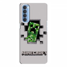 Чехол Майнкрафт для Оппо Рено 4 Про (AlphaPrint) Minecraft Персонаж Майнкрафт - купить на Floy.com.ua