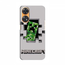 Чехол Майнкрафт для Оппо Рено 8Т (AlphaPrint) Minecraft