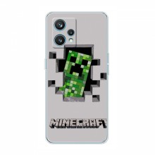 Чехол Майнкрафт для Реалми 9 (AlphaPrint) Minecraft