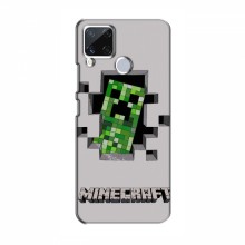 Чехол Майнкрафт для Реалми С15 (AlphaPrint) Minecraft Персонаж Майнкрафт - купить на Floy.com.ua