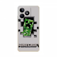 Чехол Майнкрафт для Реалми С51 (AlphaPrint) Minecraft Персонаж Майнкрафт - купить на Floy.com.ua
