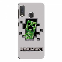 Чехол Майнкрафт для Samsung Galaxy A20e (AlphaPrint) Minecraft Персонаж Майнкрафт - купить на Floy.com.ua