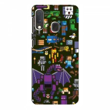 Чехол Майнкрафт для Samsung Galaxy A20e (AlphaPrint) Minecraft Персонажи minecraft - купить на Floy.com.ua