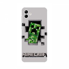 Чехол Майнкрафт для Самсунг А04е (AlphaPrint) Minecraft Персонаж Майнкрафт - купить на Floy.com.ua