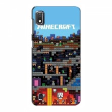 Чехол Майнкрафт для Самсунг А10 (2019) (AlphaPrint) Minecraft - купить на Floy.com.ua