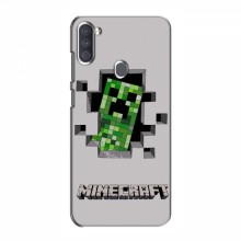 Чехол Майнкрафт для Самсунг А11 (AlphaPrint) Minecraft Персонаж Майнкрафт - купить на Floy.com.ua