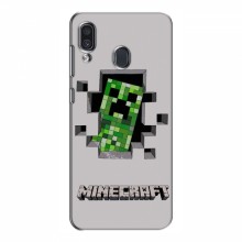 Чехол Майнкрафт для Самсунг А30 (2019) (AlphaPrint) Minecraft Персонаж Майнкрафт - купить на Floy.com.ua