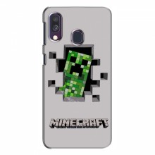 Чехол Майнкрафт для Самсунг А40 (2019) (AlphaPrint) Minecraft Персонаж Майнкрафт - купить на Floy.com.ua