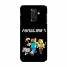 Чехол Майнкрафт для Samsung A6 Plus 2018, A6 Plus 2018, A605 (AlphaPrint) Minecraft Герои Майнкрафт - купить на Floy.com.ua