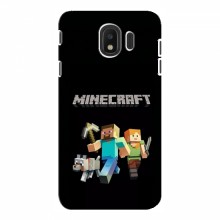 Чехол Майнкрафт для Samsung J4 2018 (AlphaPrint) Minecraft Герои Майнкрафт - купить на Floy.com.ua