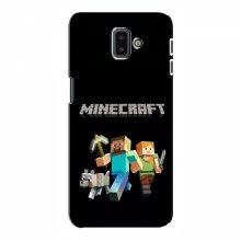 Чехол Майнкрафт для Samsung J6 Plus, J6 Плюс 2018 (J610) (AlphaPrint) Minecraft Герои Майнкрафт - купить на Floy.com.ua