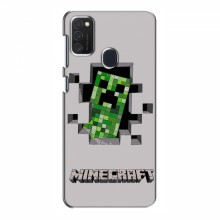 Чехол Майнкрафт для Самсунг М21 (AlphaPrint) Minecraft Персонаж Майнкрафт - купить на Floy.com.ua