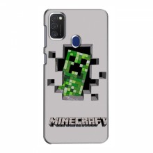 Чехол Майнкрафт для Самсунг М21s (AlphaPrint) Minecraft Персонаж Майнкрафт - купить на Floy.com.ua