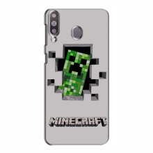 Чехол Майнкрафт для Самсунг М30 (AlphaPrint) Minecraft Персонаж Майнкрафт - купить на Floy.com.ua