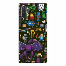 Чехол Майнкрафт для Самсунг Галакси Ноут 10 Плюс (AlphaPrint) Minecraft