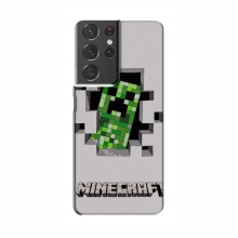Чехол Майнкрафт для Самсунг S21 Плюс (AlphaPrint) Minecraft Персонаж Майнкрафт - купить на Floy.com.ua