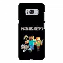 Чехол Майнкрафт для Samsung S8 Plus, Galaxy S8+, S8 Плюс G955 (AlphaPrint) Minecraft Герои Майнкрафт - купить на Floy.com.ua