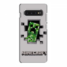 Чехол Майнкрафт для Самсунг С10 (AlphaPrint) Minecraft Персонаж Майнкрафт - купить на Floy.com.ua