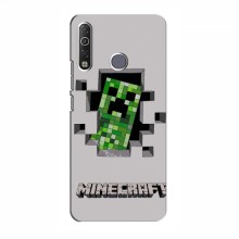 Чехол Майнкрафт для Техно Камон 12 Ейр (AlphaPrint) Minecraft Персонаж Майнкрафт - купить на Floy.com.ua
