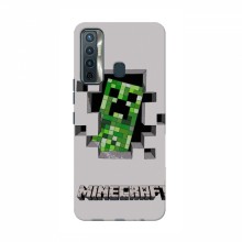 Чехол Майнкрафт для Техно Камон 17 (AlphaPrint) Minecraft Персонаж Майнкрафт - купить на Floy.com.ua