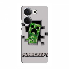 Чехол Майнкрафт для Техно Камон 20 Про (AlphaPrint) Minecraft Персонаж Майнкрафт - купить на Floy.com.ua