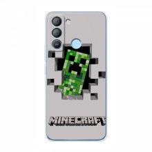 Чехол Майнкрафт для Техно Поп 5 ЛТЕ (AlphaPrint) Minecraft Персонаж Майнкрафт - купить на Floy.com.ua