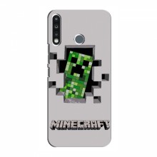 Чехол Майнкрафт для Техно Спарк 4 (AlphaPrint) Minecraft