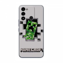 Чехол Майнкрафт для Техно Спарк 8 (AlphaPrint) Minecraft Персонаж Майнкрафт - купить на Floy.com.ua