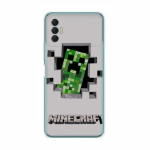 Чехол Майнкрафт для Техно Спарк 8Р (AlphaPrint) Minecraft Персонаж Майнкрафт - купить на Floy.com.ua