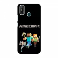 Чехол Майнкрафт для TECNO Spark GO (2021) (AlphaPrint) Minecraft