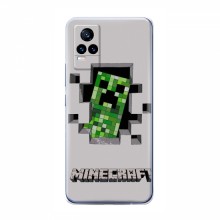 Чехол Майнкрафт для Виво В21Е (AlphaPrint) Minecraft Персонаж Майнкрафт - купить на Floy.com.ua