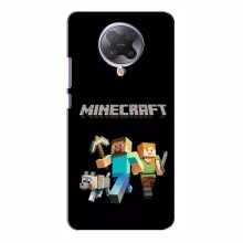 Чехол Майнкрафт для Xiaomi Poco F2 Pro (AlphaPrint) Minecraft Герои Майнкрафт - купить на Floy.com.ua