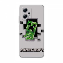 Чехол Майнкрафт для Поко X4 GT (AlphaPrint) Minecraft Персонаж Майнкрафт - купить на Floy.com.ua