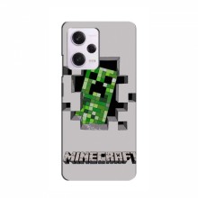 Чехол Майнкрафт для Редми Ноут 12Т Про (AlphaPrint) Minecraft Персонаж Майнкрафт - купить на Floy.com.ua