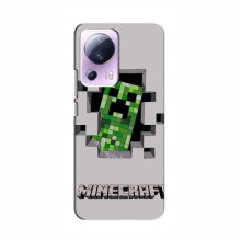 Чехол Майнкрафт для Сяоми 13 Лайт (AlphaPrint) Minecraft Персонаж Майнкрафт - купить на Floy.com.ua