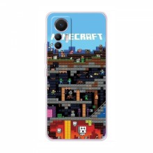 Чехол Майнкрафт для Сяоми 12 Лайт (AlphaPrint) Minecraft - купить на Floy.com.ua