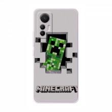 Чехол Майнкрафт для Сяоми 12 Лайт (AlphaPrint) Minecraft