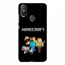 Чехол Майнкрафт для Xiaomi Mi A2 Lite (AlphaPrint) Minecraft Герои Майнкрафт - купить на Floy.com.ua