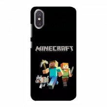 Чехол Майнкрафт для Xiaomi Mi8 Pro (AlphaPrint) Minecraft Герои Майнкрафт - купить на Floy.com.ua
