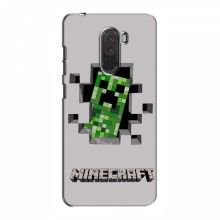 Чехол Майнкрафт для Xiaomi Pocophone F1 (AlphaPrint) Minecraft Персонаж Майнкрафт - купить на Floy.com.ua