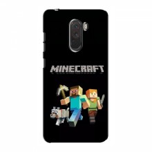Чехол Майнкрафт для Xiaomi Pocophone F1 (AlphaPrint) Minecraft Герои Майнкрафт - купить на Floy.com.ua