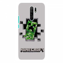 Чехол Майнкрафт для Редми 9 (AlphaPrint) Minecraft Персонаж Майнкрафт - купить на Floy.com.ua