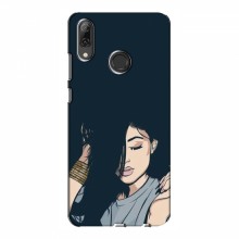 Чехол с печатью (Мода) для Huawei P Smart 2019 (AlphaPrint) Девушка - купить на Floy.com.ua