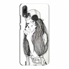 Чехол с печатью (Мода) для Huawei P Smart 2019 (AlphaPrint) Арт-девушка - купить на Floy.com.ua