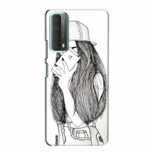 Чехол с печатью для Huawei P Smart 2021 - (Мода) (AlphaPrint) Арт-девушка - купить на Floy.com.ua