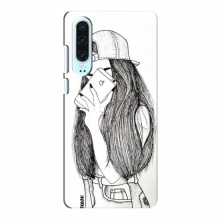 Чехол с печатью для Huawei P30 - (Мода) (AlphaPrint) Арт-девушка - купить на Floy.com.ua
