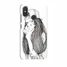 Чехол с печатью для Xiaomi Mi8 - (Мода) (AlphaPrint) Арт-девушка - купить на Floy.com.ua