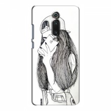 Чехол с печатью для Xiaomi Mi 9T - (Мода) (AlphaPrint) Арт-девушка - купить на Floy.com.ua