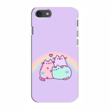 Чехол на iPhone 8 с Котами (VPrint) Радужные котики - купить на Floy.com.ua