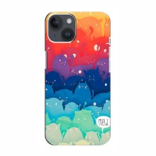Чехол на iPhone 15 с Котами (VPrint) Mew - купить на Floy.com.ua